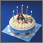 ピングークリスマスケーキ