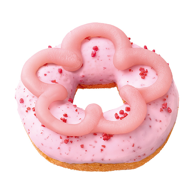 桜もちっとドーナツ 咲くいちごみるく