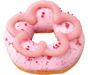 桜もちっとドーナツ 咲くいちごみるく
